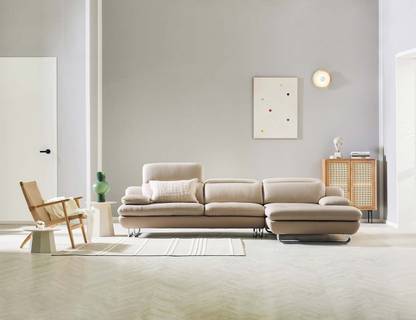 fabrique Leatherette 4 Seater  Sofa