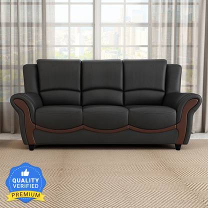 Durian BLOS/37930/B/3 Leatherette 3 Seater  Sofa