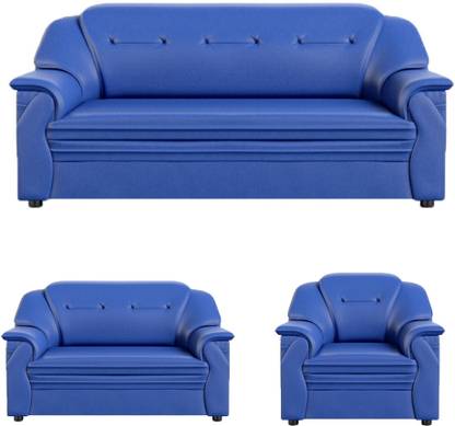 Sekar Lifestyle Polyurethane Large Series Leatherette 3 + 2 + 1 Sofa Set
