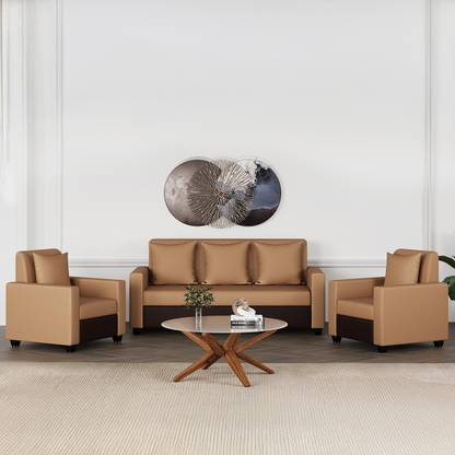 WESTIDO Solitaire Fabric 3 + 1 + 1 Sofa Set