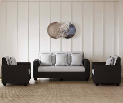 WESTIDO Ikeaa Fabric 3 + 1 + 1 Sofa Set