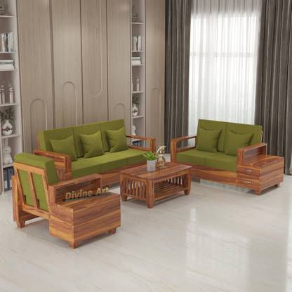 DOKRI Fabric 3 + 2 + 1 Sofa Set