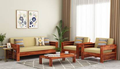 EXOWOOD Sofa Set for Living Room and Office 5 Seater Fabric 3 + 1 + 1 Sofa Set