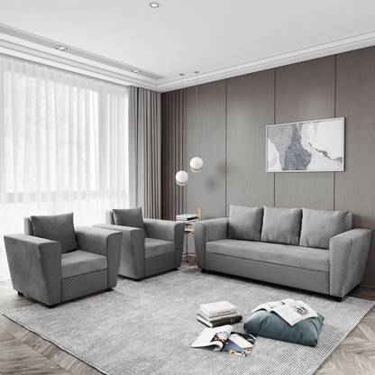 Bharat Lifestyle Sweden Fabric 3 + 1 + 1 Sofa Set