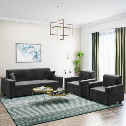 REGENTECOM Fabric 3 + 1 + 1 Sofa Set