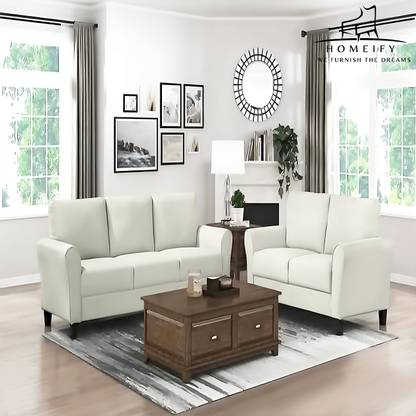 Homeify Swiss Fabric 5 Seater 3+2 Sofa Set for Living Room Fabric 3 + 2 Sofa Set