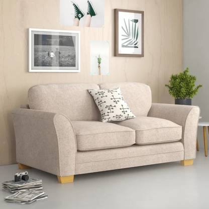 Comfort Couch Earthen 3 Seater Fabric Sofa Set for Living Room Fabric 2 + 1 Sofa Set