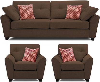 Torque Belina Fabric 3 + 1 + 1 Sofa Set