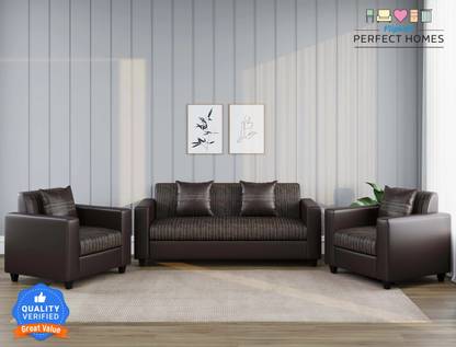 Flipkart Perfect Homes Leatherette 3 + 1 + 1 Sofa Set