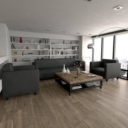 Sekar Lifestyle Box Series Leatherette 3 + 1 + 1 Sofa Set