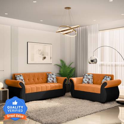 Flipkart Perfect Homes Alina Fabric 3 + 2 Sofa Set