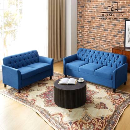 Homeify Aulora 5 Seater Fabric 3+2 Sofa Set for Living Room Fabric 3 + 2 Sofa Set