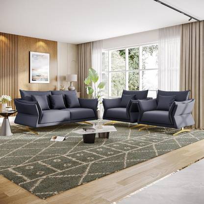 Wakefit Kiribati Leatherette 3 + 1 + 1 Sofa Set