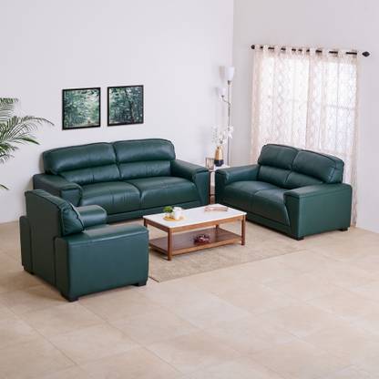 Home Centre Leatherette 3 + 2 + 1 Sofa Set