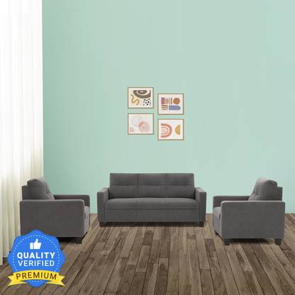 duroflex Ease Fabric 3 + 1 + 1 Sofa Set