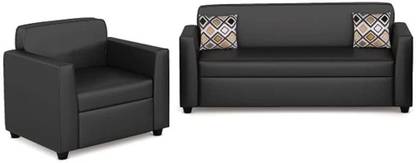 Taash Leatherette 3 + 1 Sofa Set