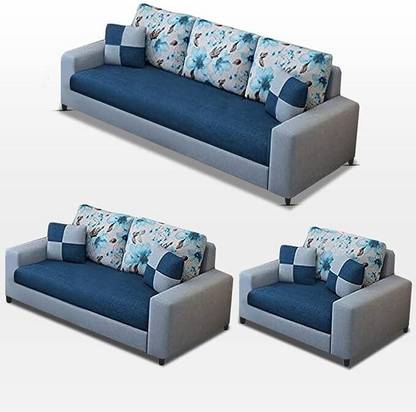 Casaliving Fabric 3 + 2 + 1 Sofa Set