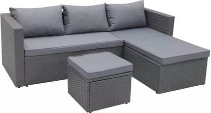Mymigos 3-Piece Standard Outdoor Sofa Set Leather 2 + 1 + 1 Sofa Set