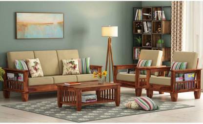 Gurukripa Furniture Fabric 3 + 1 + 1 Sofa Set