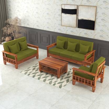 Bhagwati Arts Fabric 3 + 2 + 1 Sofa Set