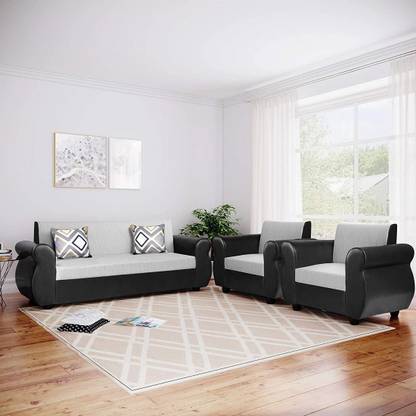 gnanitha Leather 3 + 1 + 1 Sofa Set