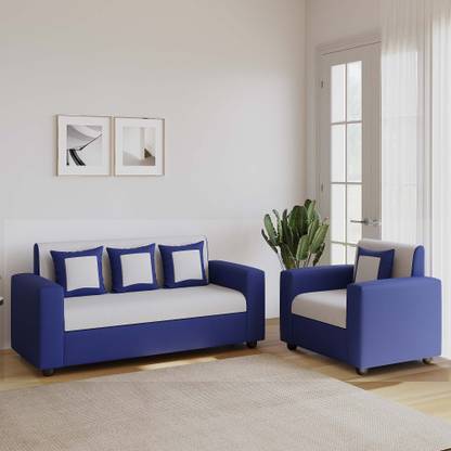 RECLINEX INDIA Emporio Fabric 3 + 1 Sofa Set