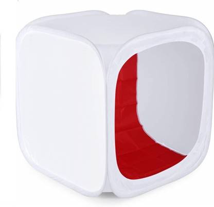 MVPRO 80x80cm Portable LED Tent Light Cube Diffusion Soft Box Kit & 4 Colors BackDrop Square Softbox