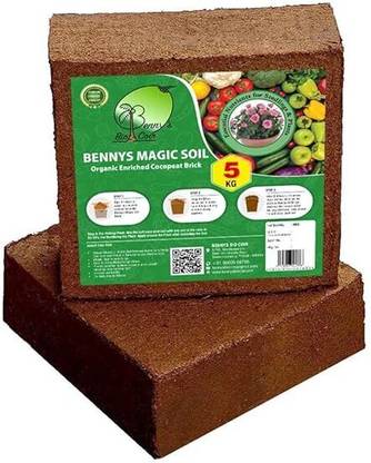 The Magic Soil Organic Earth Magic Potting Soil Brick | Magic Soil for Planting & Potting Soil