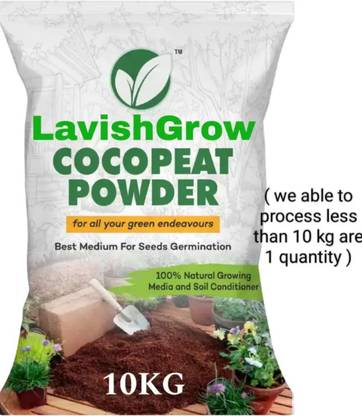 Lavishgrow LG cocopeat block 5kg Manure