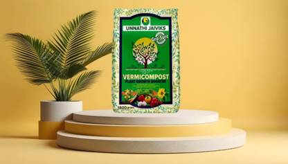 UNNATHI JAIVIKS Vermicompost made from desi cow dung and earthworms | Gandul Khat | Kechua Khad Manure, Potting Mixture, Soil