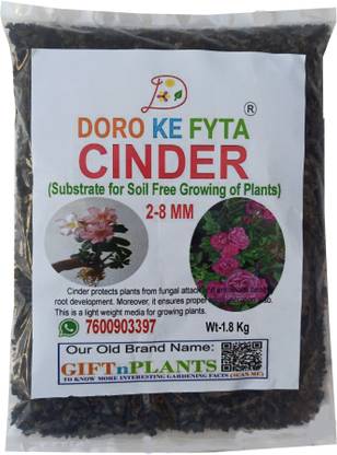 DORO KE FYTA Cinder 2-8mm, 1.8 Kg, Substrate for Growing Rose, Adenium & Big Plants Soil, Potting Mixture