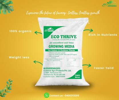 ecothrive Soil less Growing Medium Manure, Fertilizer, Potting Mixture, Potting Mixture