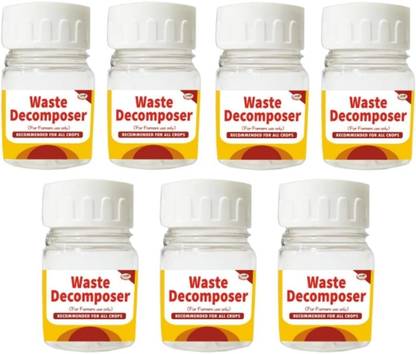 Bansal Garamoudhyog Waste Decomposer 7 Bottles Organic Bio Waste Agriculture Potting Mixture