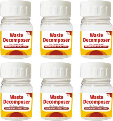 agri Waste Decomposer Set of 6 Bio Organic Decomposer Bottles Manure Manure