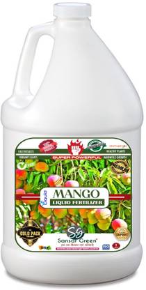Sansar Green Mango Liquid Fertilizer for Growth and More Fruits in Mango Plant Fertilizer
