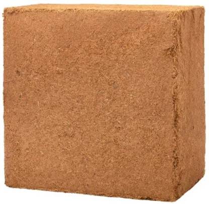 Kalpvrix Cocopeat powder (5Kg block) Coirpith Soil manure for kitchen gardening Manure