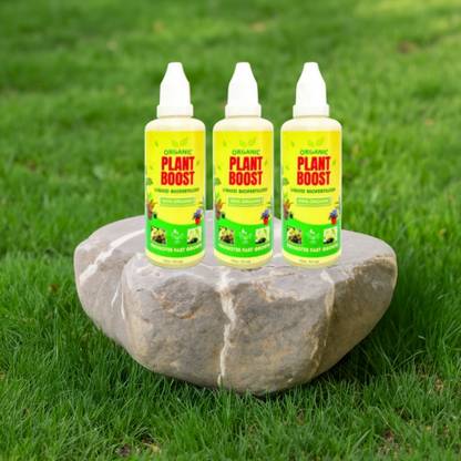 GREEN BLISS Plant Growth Supplement for Vegetables, Fruit Trees, Herbs, Flowers, 3 Bottles Fertilizer