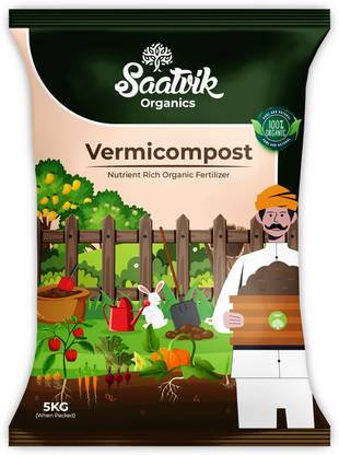 SAATVIK ORGANICS 100% Organic Vermicompost Fertilizer