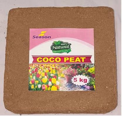 S SEASON Cocopeat for Home Garden| Natural Coconut Coir Block, Coco Powder (Pack of 1) Soil