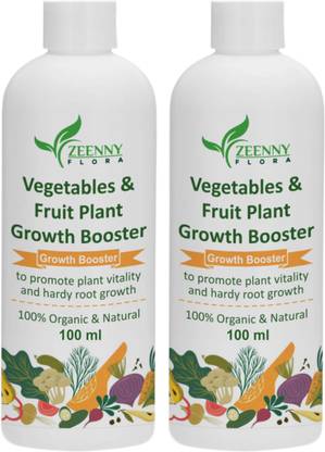 Zeenny Flora Pack Of 2, Plant Boost Liquid Fertilizer For All Type Fruit & Vegetables Plant Fertilizer