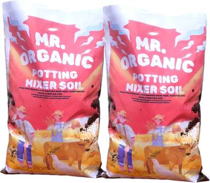 Mr.Organic Potting soil Mixer Combo Of Cow Dung ,Bone Meal, Gomutra Manure