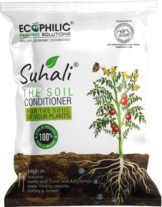 Ecophilic Farming Solutions Certified Organic Soil Conditioner - 3x Yield, All Natural Fertilizer, Manure