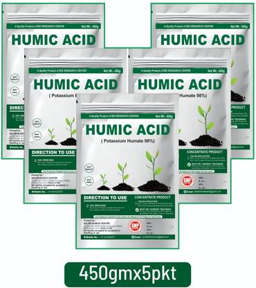 Bio Research Center POTASSIUM HUMATE 98%PURE GRADE 5 Pkt Manure