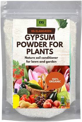 elamgreen Gypsum salt for plants ,rose plant fertilizer for all flowering plants Fertilizer
