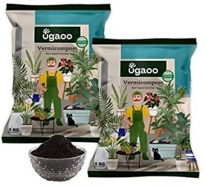 UGAOO Organic Vermicompost Fertilizer for Plants & Home Gardening Fertilizer
