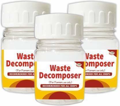 Farmer Faith Waste Decomposer|Bio Organic NCOF Certified|3 Bottles Pack Potting Mixture