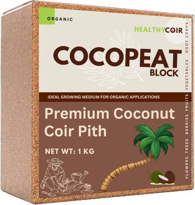 coir Cocopeat block Eco-Friendly and Natural Potting Mixture, Manure