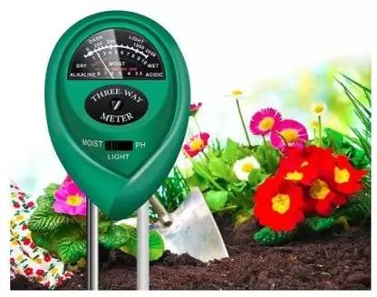 Real Instruments Soil pH Meter, 3-in-1 Soil Test Kit for Moisture Plant Care Soil Tester Soil Test Kit