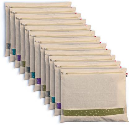 Jaydev zone Cotton Saree Storage Bags 2pc Cotton Laundry Bag