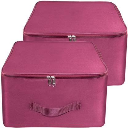 Billiondesigner 2 Pack Nylon Underbed Moisture Proof Wardrobe Organizer Storage Bag for clothes Poly-canvas Laundry Bag